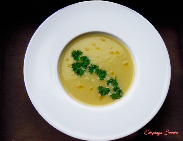 Zupa krem ziemniaczano - porowa
